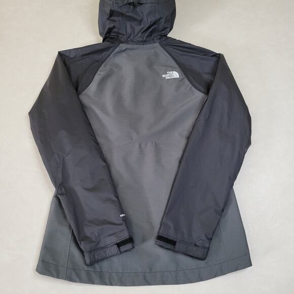 The North Face DryVent Black Gray Hooded Zip-Up Wind Rain Jacket Women's XS - Picture 10 of 11